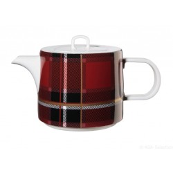 Teekanne Tartan, rot