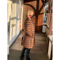 RÜYA Mantel Brown-Blue