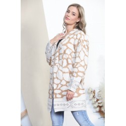 Beigefarbene lange...