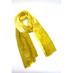 Foulards uni brillant yellow