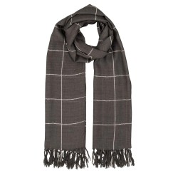 SCHAL-TUCH weißbleu