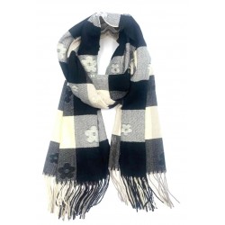 Weicher Schal mit floralem...