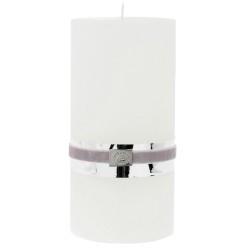 RUSTIC STUMPENKERZE WEISS...