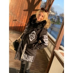 Jacke Black mit Kapuze...