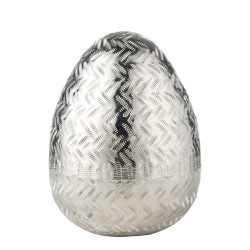 Siginia Eier H11 cm. Silber