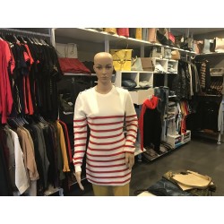 70768 Stripe Button white /...